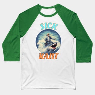 Sick Kant - Immanuel Kant, Philosopher AI Design - Australian Bogan Fun, Sharks Baseball T-Shirt